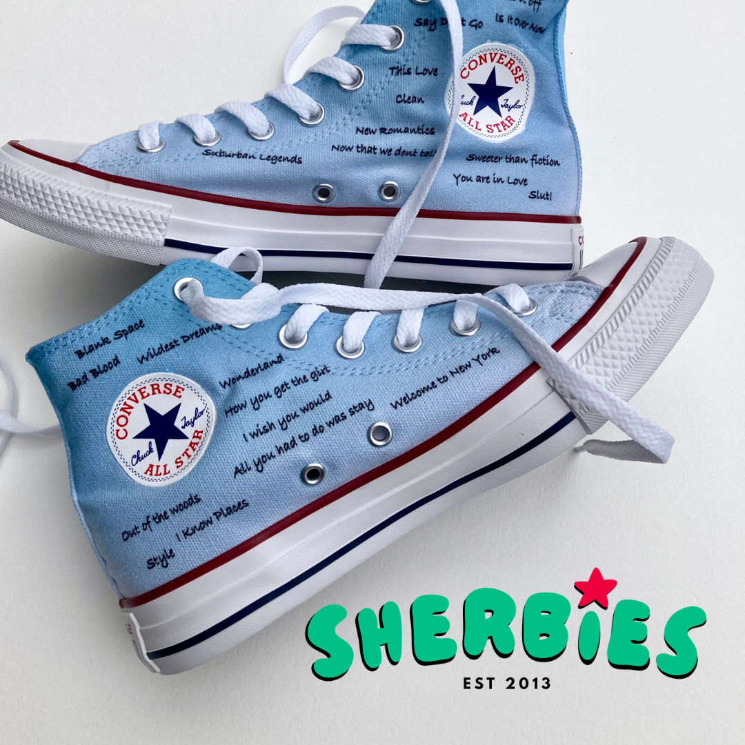 Taylor Swift 1989 Song Titles Converse