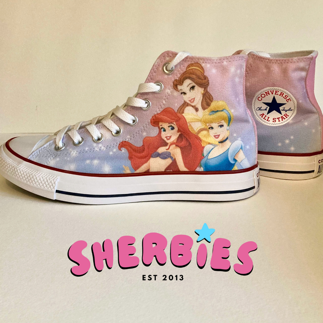 Disney princess custom converse