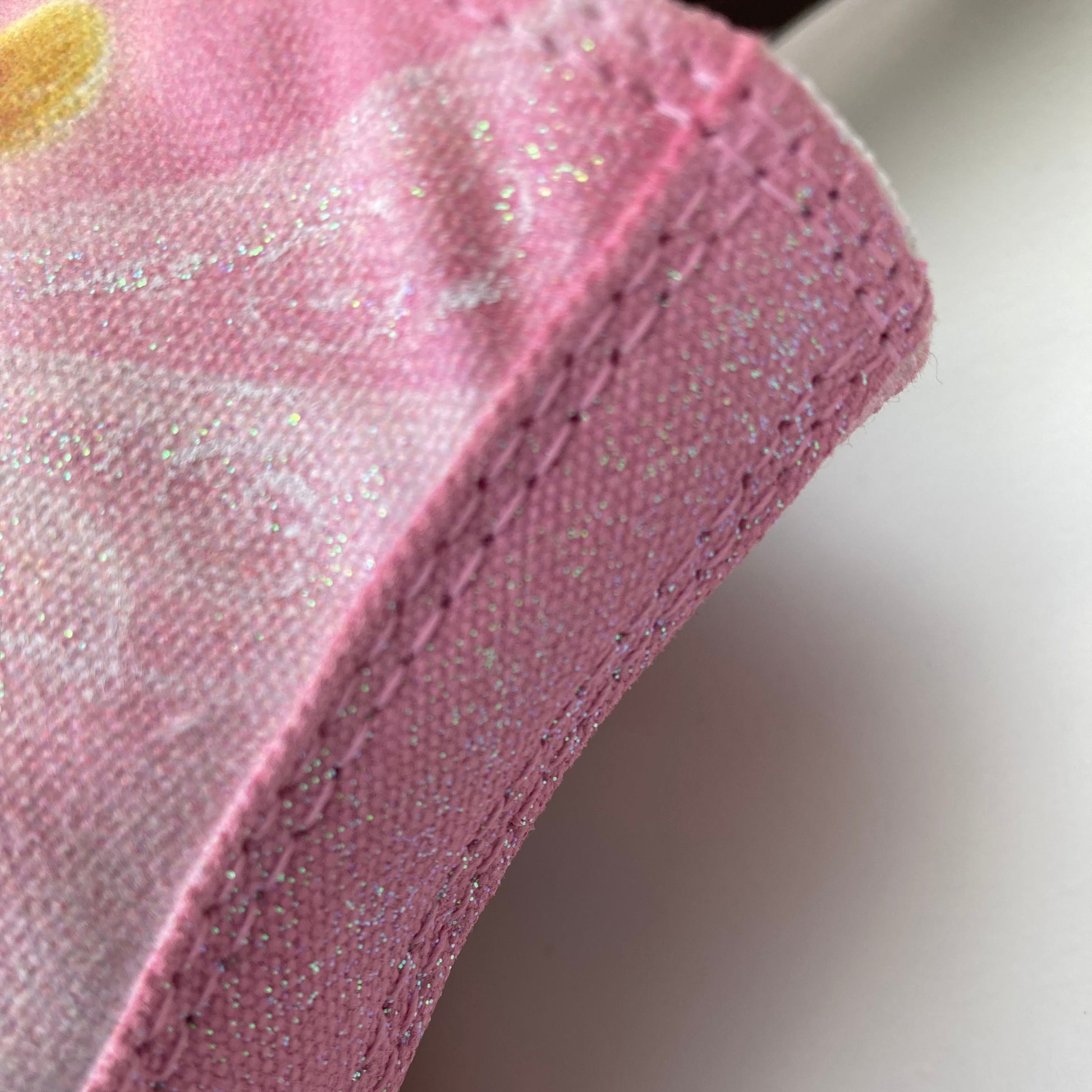 Glitter detail on tinkerbell shoes