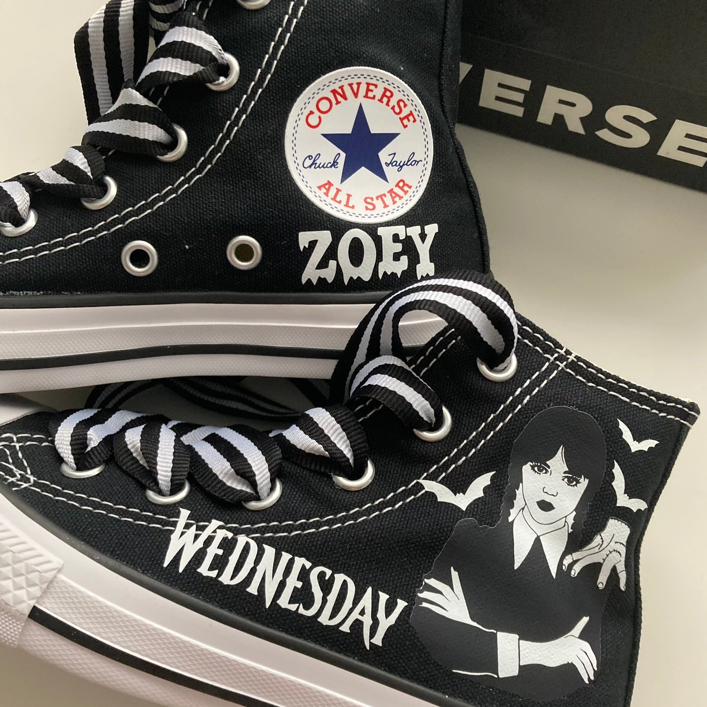 wednesday addams halloween converse