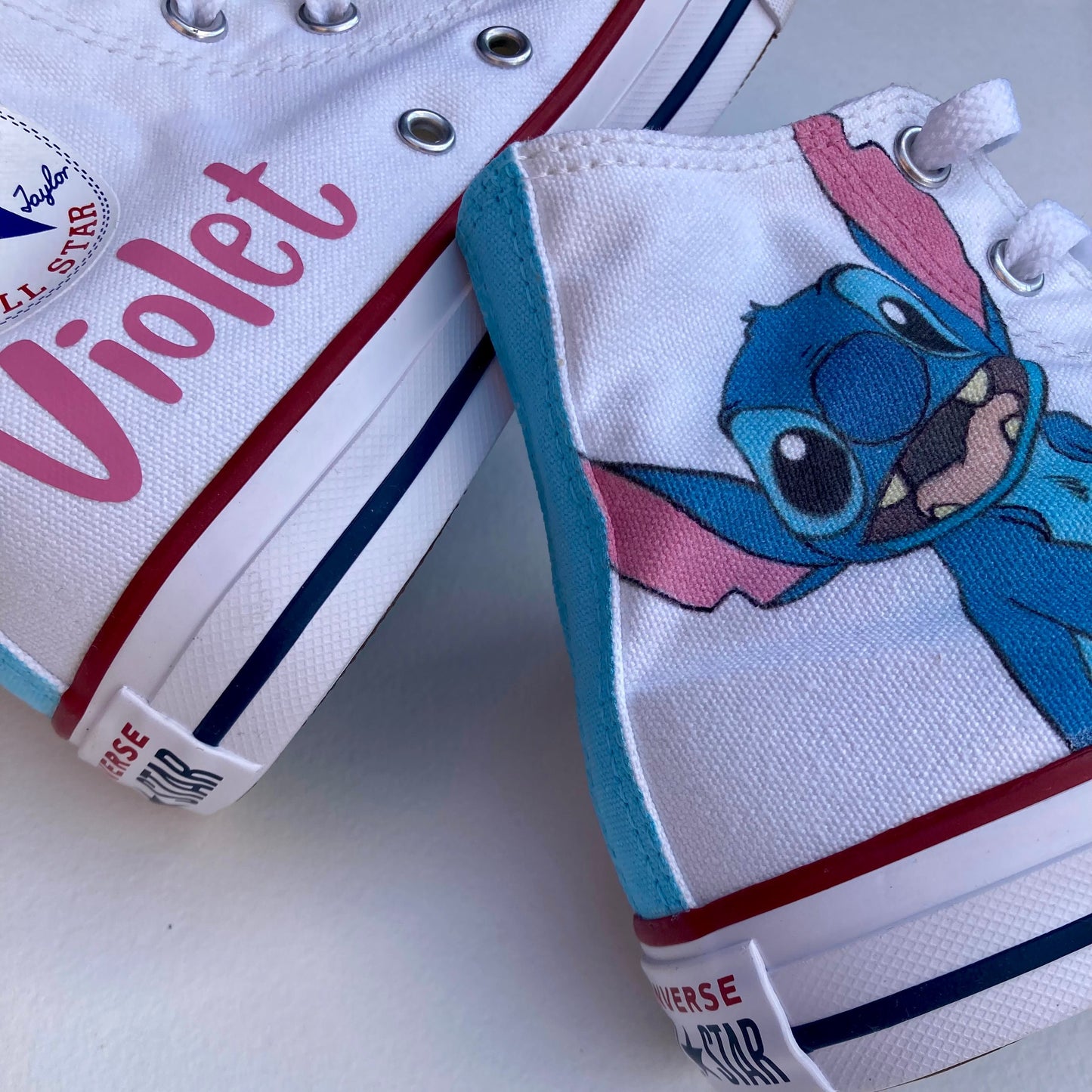 Stitch converse high tops