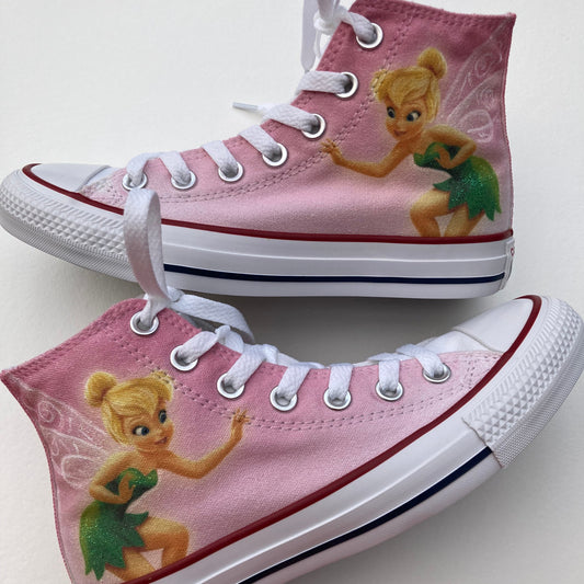 Tinkerbell converse sneakers