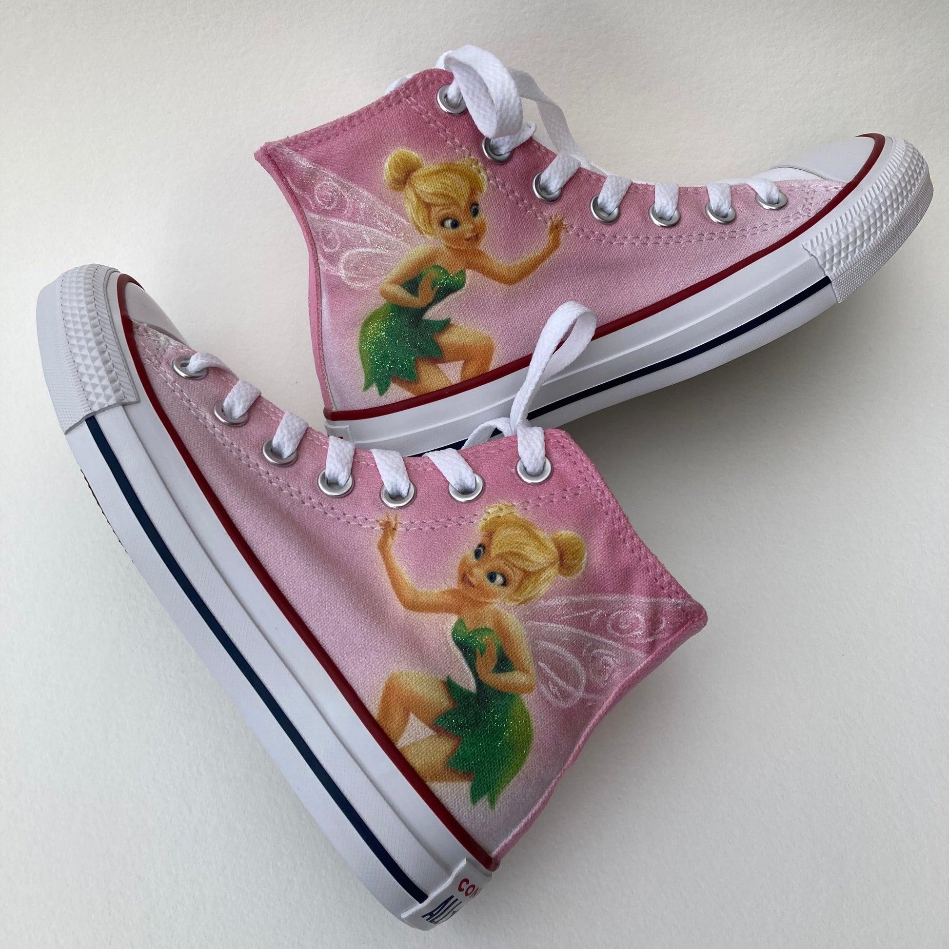 Tinkerbell custom shoes