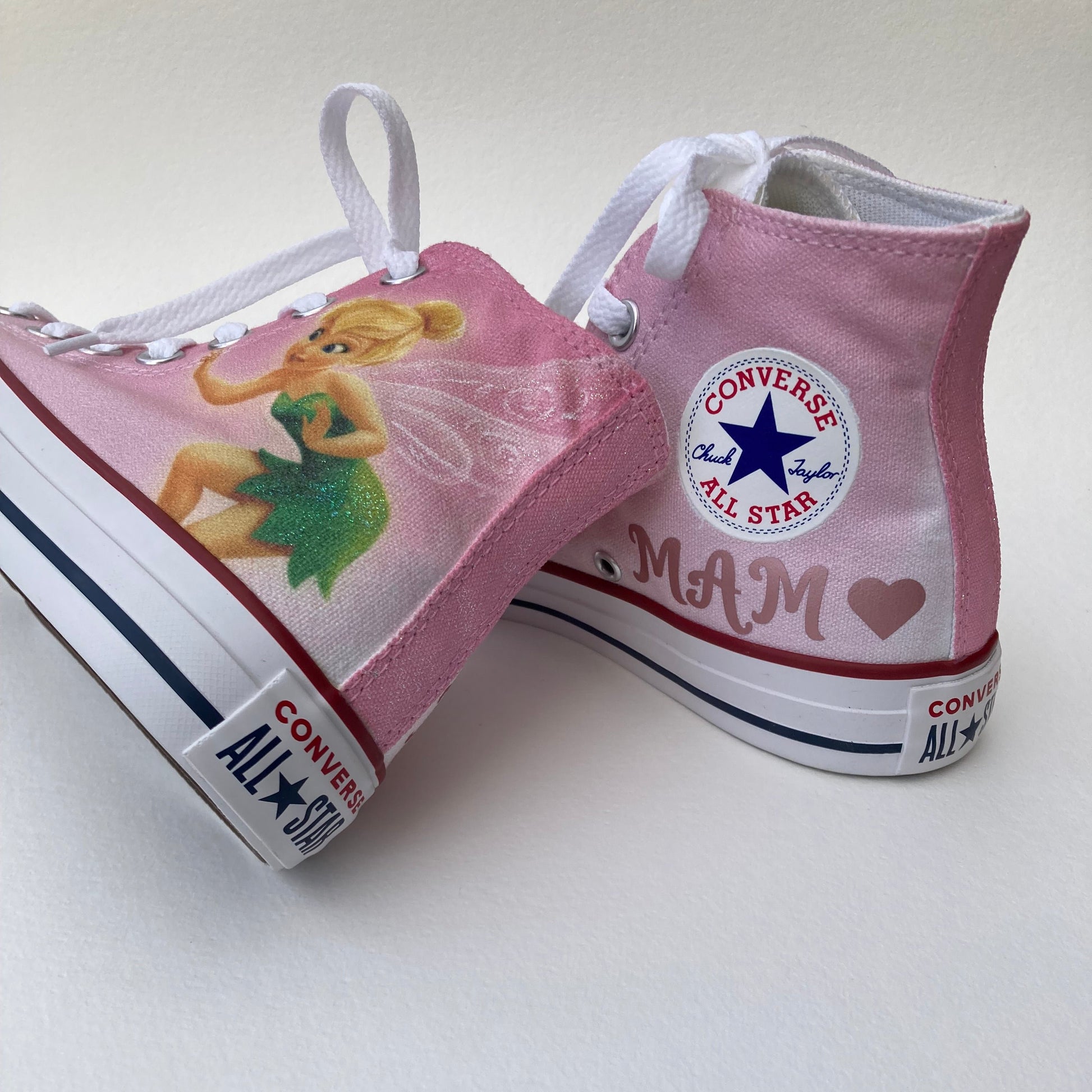 Tinkerbell pink converse