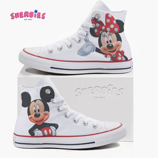 Mickey and Minnie Mouse Converse