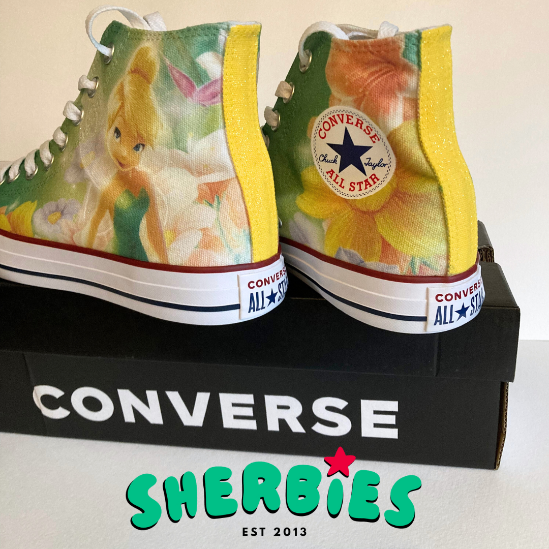 Green Tinkerbell Converse
