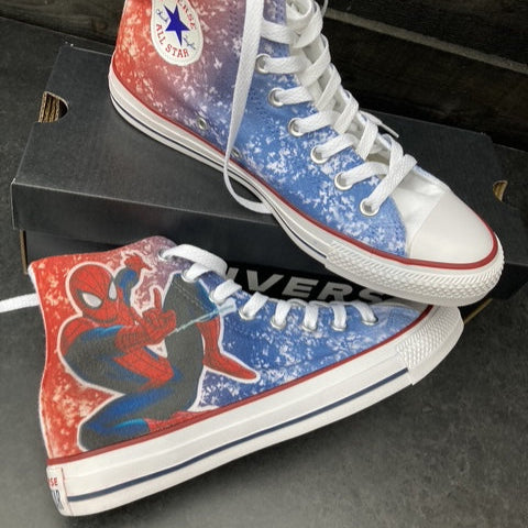 spiderman custom trainers