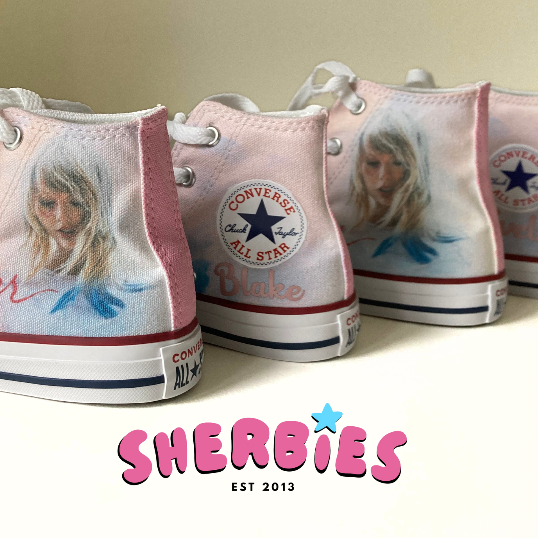 taylor swift lover era converse high tops