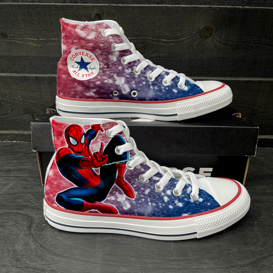 Spider-Man custom converse boots
